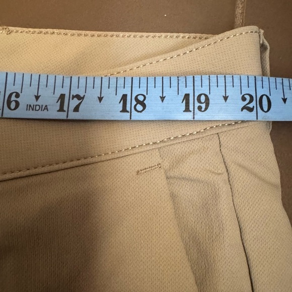 NEW! BANANA REPUBLIC Flat Front Pants Slim Fit Men's Tan London Fog 40 X 32 Golf - Picture 15 of 17